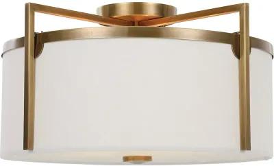 Colfax Brass 3 Light Semi Flush