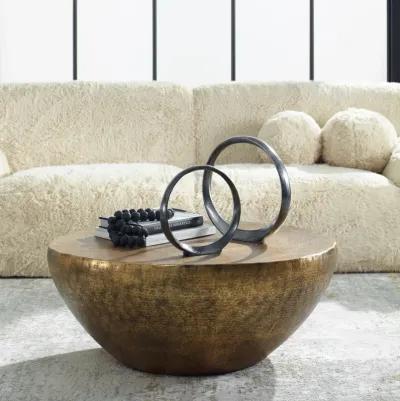 Gilded Dome Gold Coffee Table