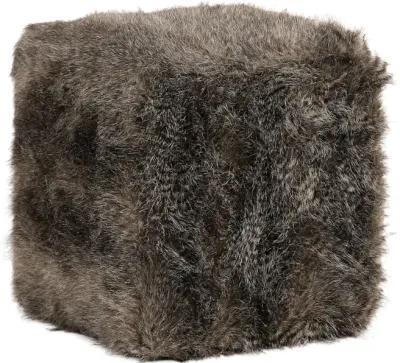 Jayna Fur Ottoman