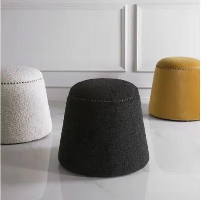 Gumdrop Black Ottoman