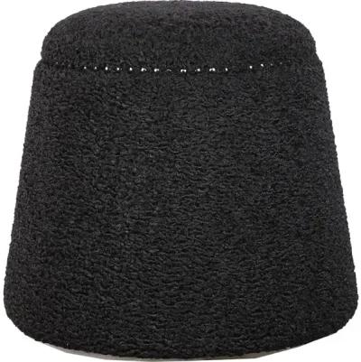 Gumdrop Black Ottoman