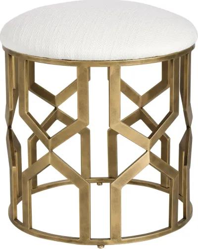 Trellis Geometric Accent Stool