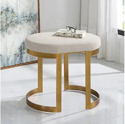 Infinity Gold Accent Stool