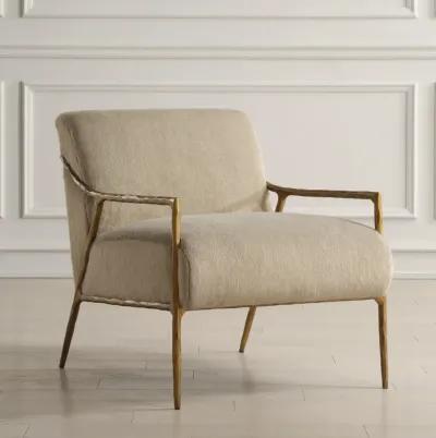 Kashmir Aged Gold Accent Chair