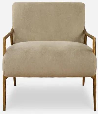 Kashmir Aged Gold Accent Chair