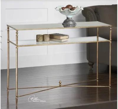 Henzler Mirrored Glass Console Table