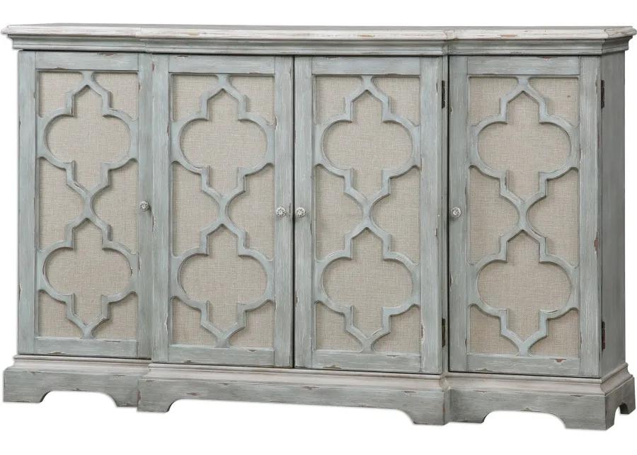 Sophie 4 Door Grey Cabinet