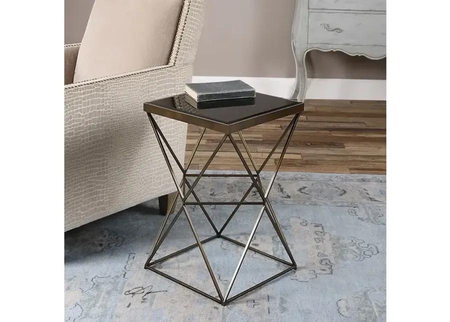 Uberto Caged Frame Accent Table