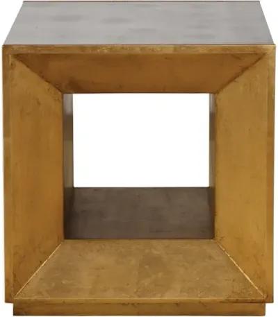 Flair Gold Cube Table