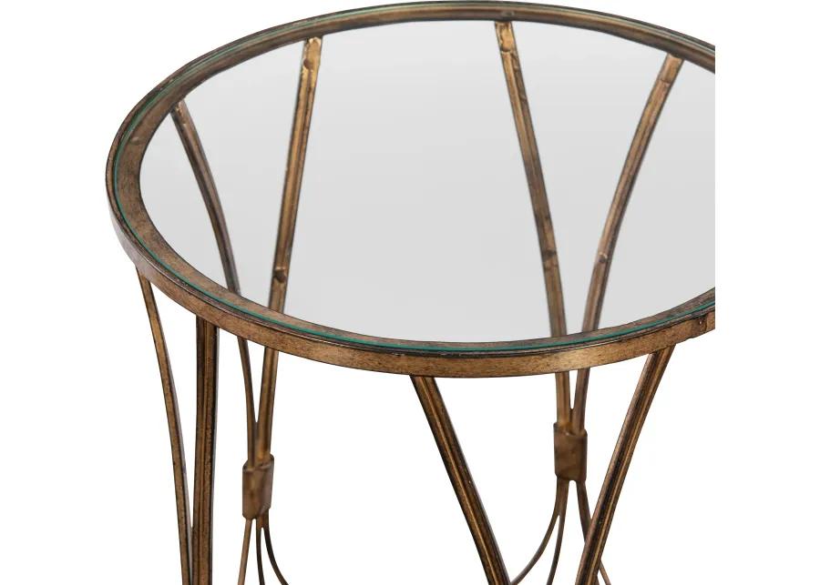 Kalindra Gold Accent Table