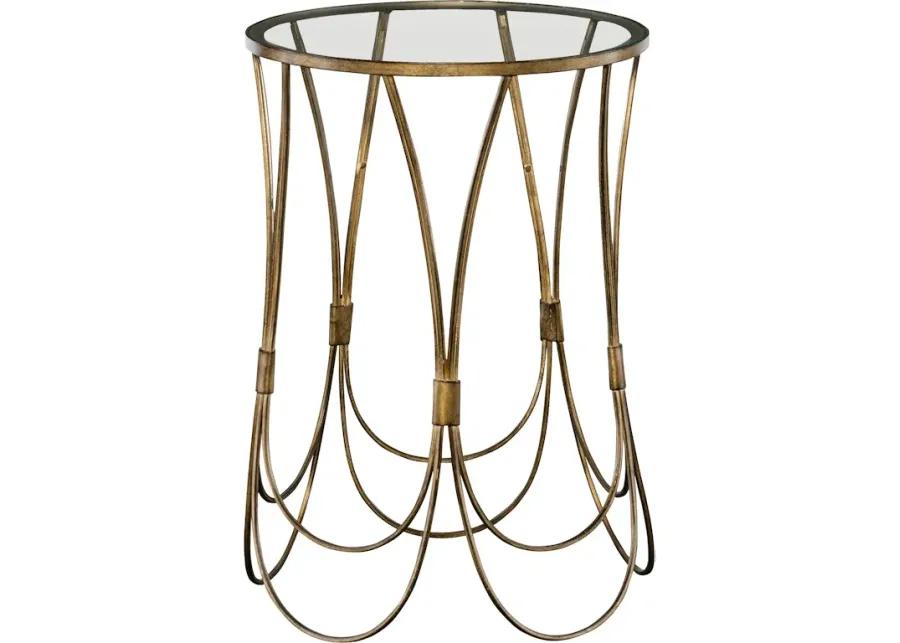 Kalindra Gold Accent Table