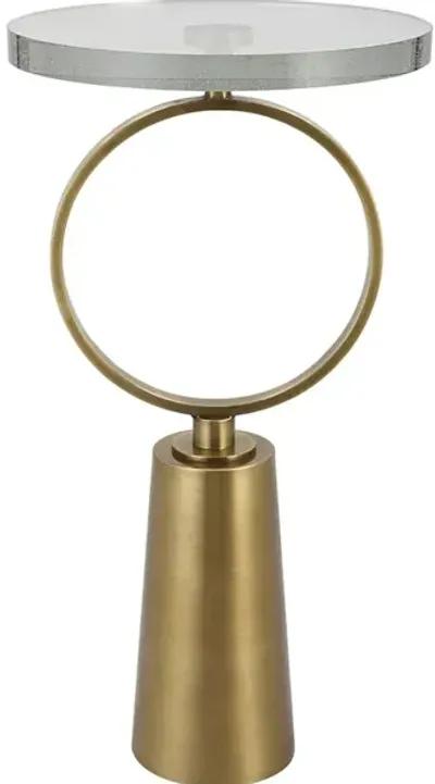 Ringlet Brass Accent Table