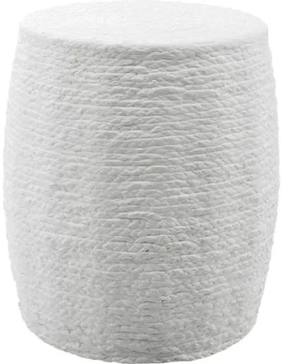 Resort White Accent Stool