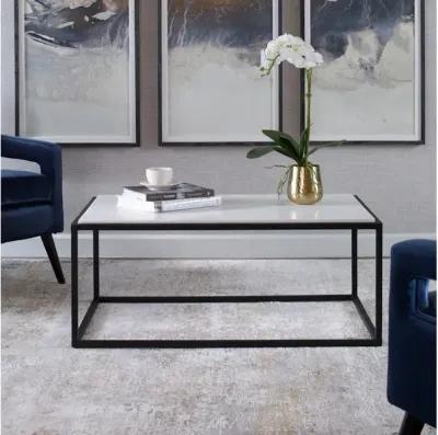 Vola Modern White Marble Coffee Table