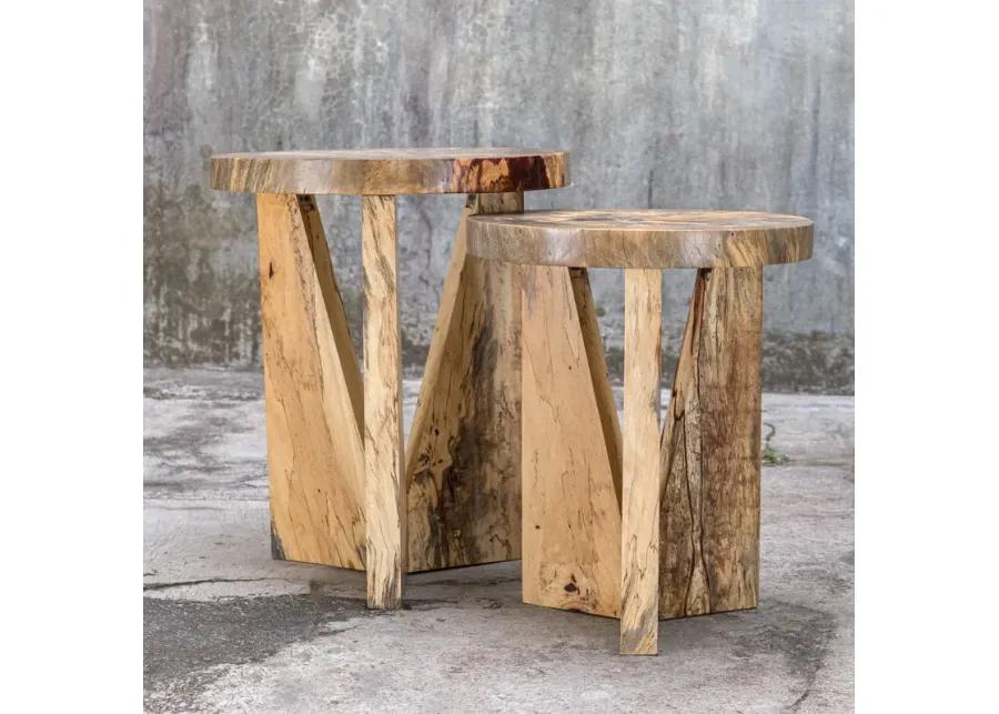 Nadette Natural Nesting Tables, S/2