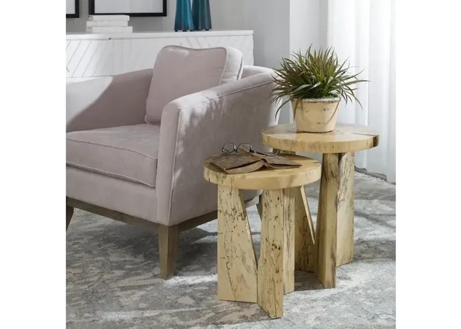 Nadette Natural Nesting Tables, S/2