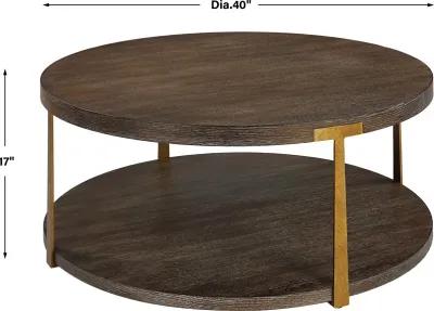 Palisade Round Wood Coffee Table