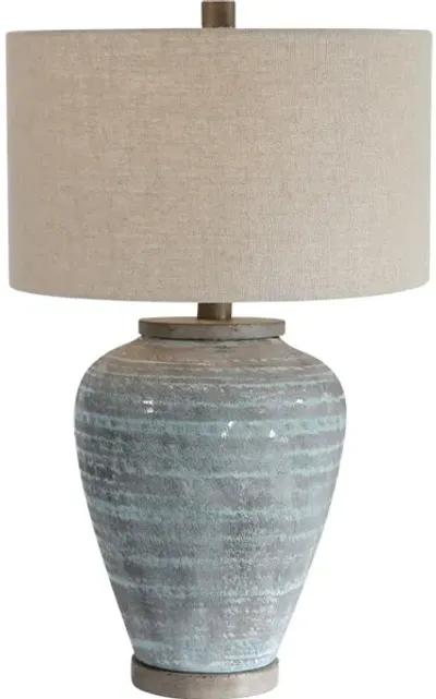 Pelia Light Aqua Table Lamp