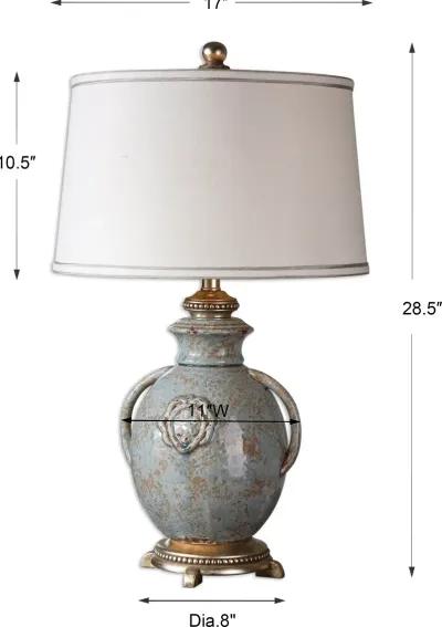 Cancello Blue Glaze Lamp