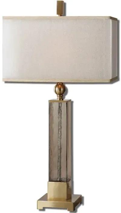 Caecilia Amber Glass Table Lamp