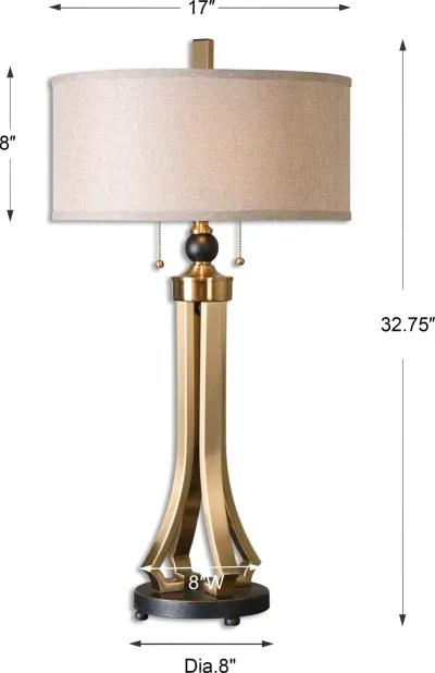 Selvino Brushed Brass Table Lamp