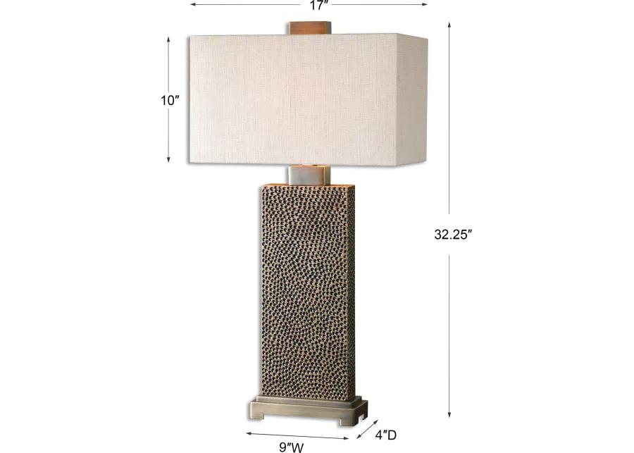 Canfield Coffee Bronze Table Lamp