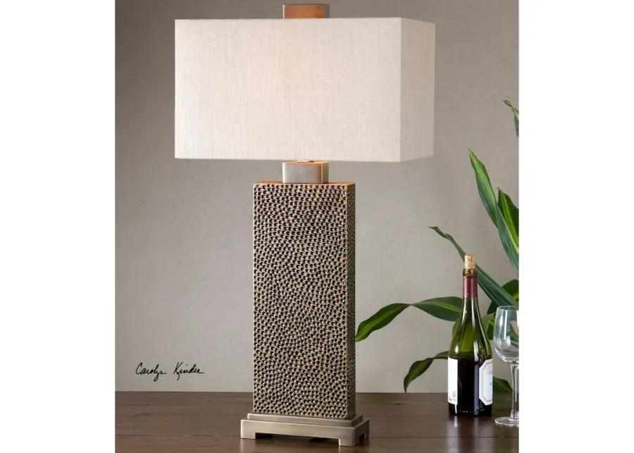 Canfield Coffee Bronze Table Lamp