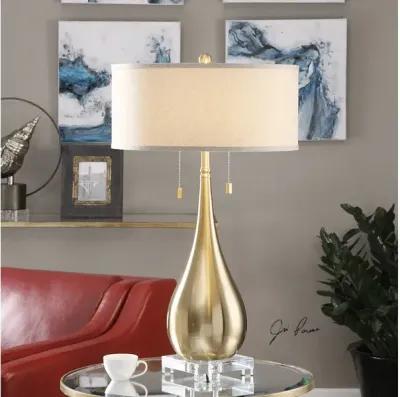 Lagrima Brushed Brass Lamp