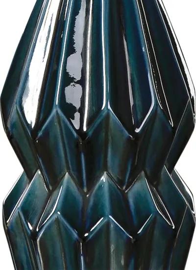 Prussian Blue Ceramic Lamp