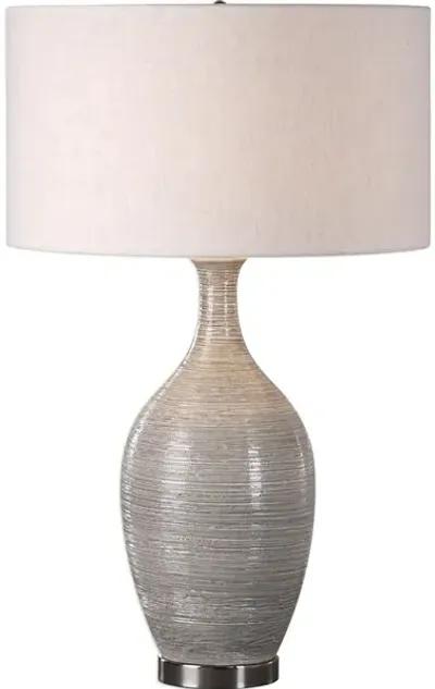 Dinah Gray Textured Table Lamp