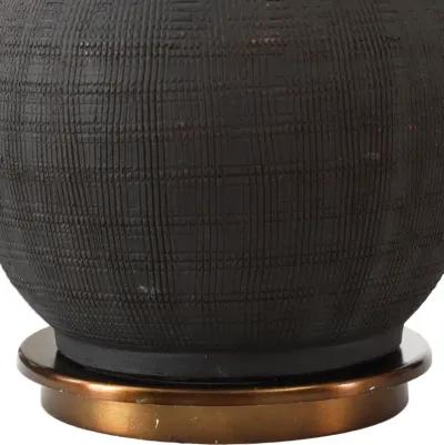 Arnav Textured Black Lamp