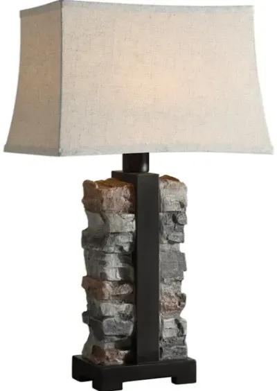 Kodiak Stacked Stone Lamp