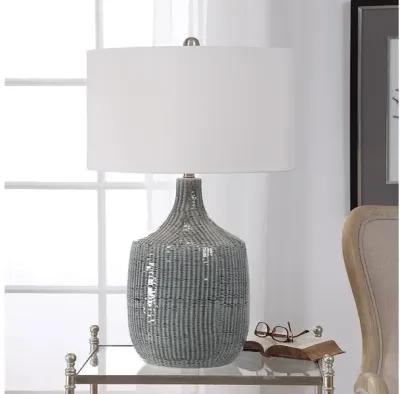 Felipe Distressed Gray Table Lamp