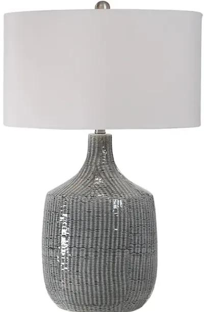 Felipe Distressed Gray Table Lamp