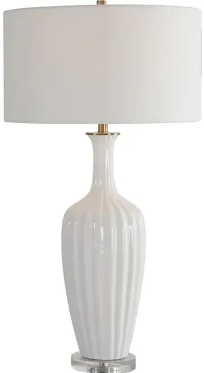 Strauss White Ceramic Table Lamp