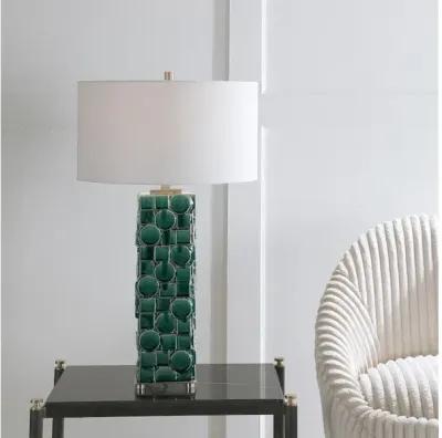 Geometry Green Table Lamp