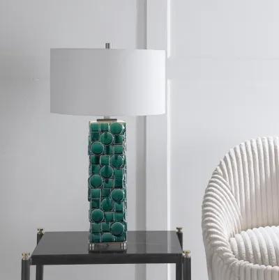 Geometry Green Table Lamp