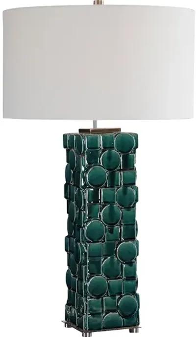 Geometry Green Table Lamp