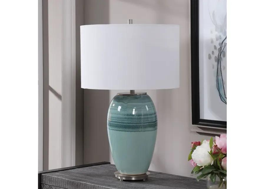 Caicos Teal Table Lamp