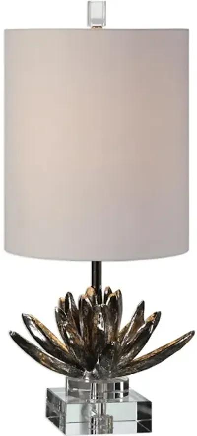 Silver Lotus Accent Lamp