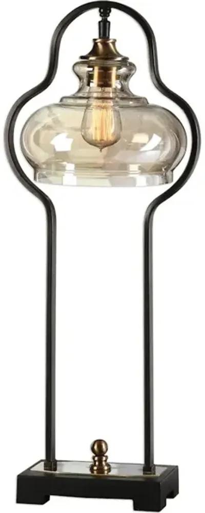 Cotulla Aged Black Desk Lamp