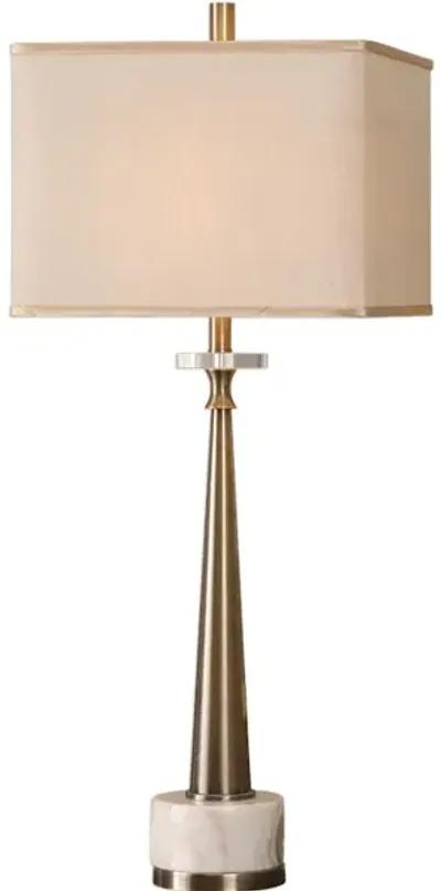 Verner Tapered Brass Table Lamp