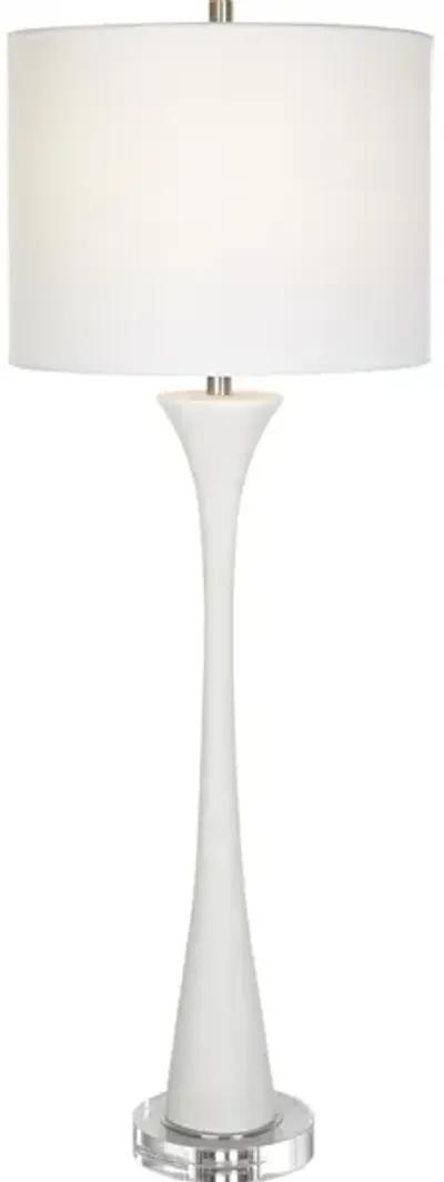 Fountain White Marble Buffet Lamp