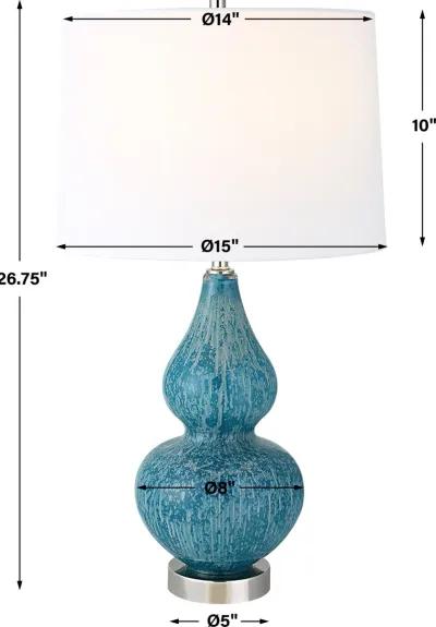 Avalon Blue Table Lamp