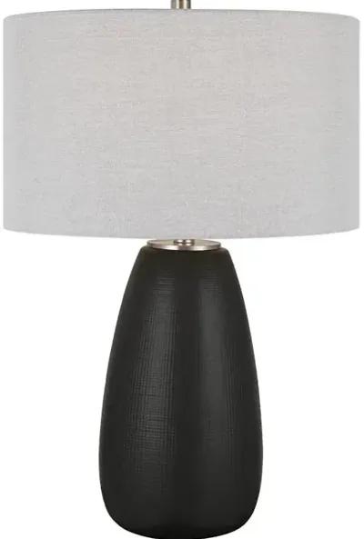 Twilight Satin Black Table Lamp