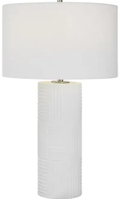 Patchwork White Table Lamp