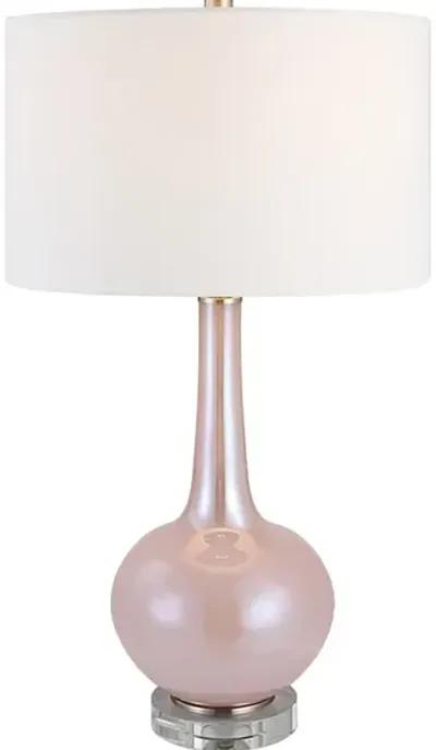 Rosa Pink Glass Table Lamp