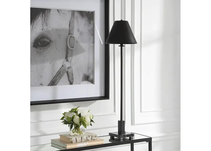 Pilot Black Buffet Lamp