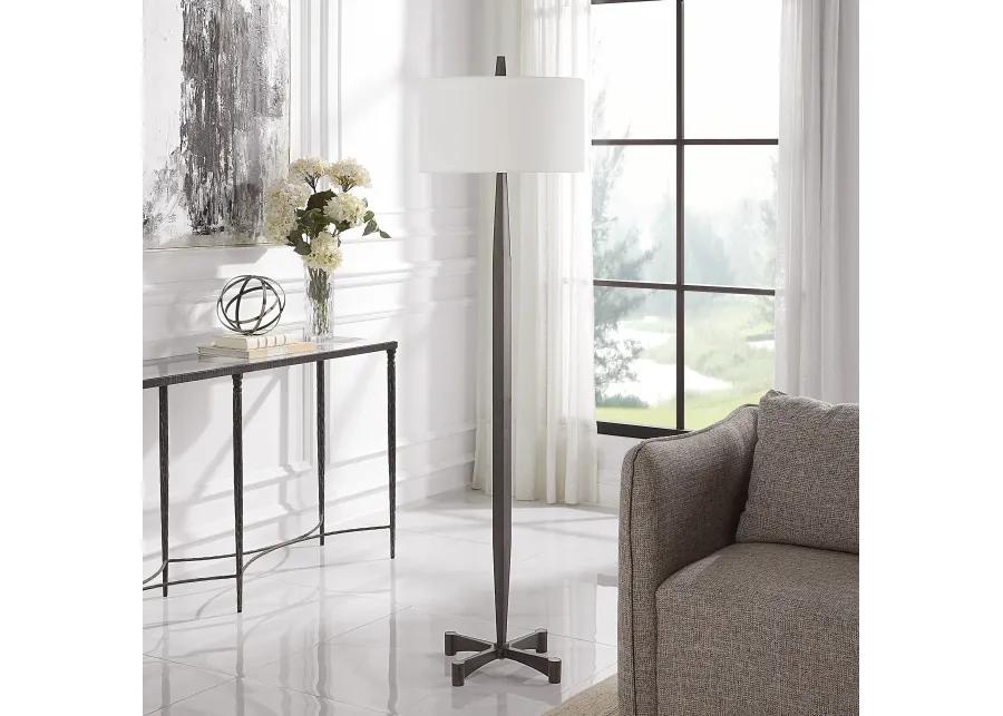 Counteract Rust Metal Floor Lamp