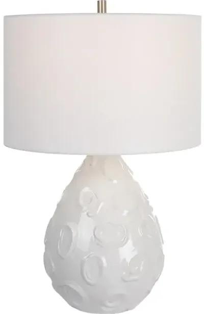 Loop White Glaze Table Lamp